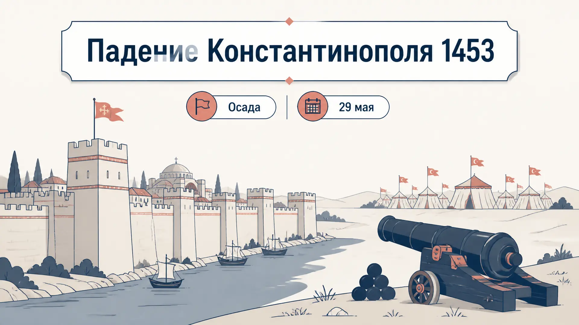 Падение Константинополя 1453: осада и последствия