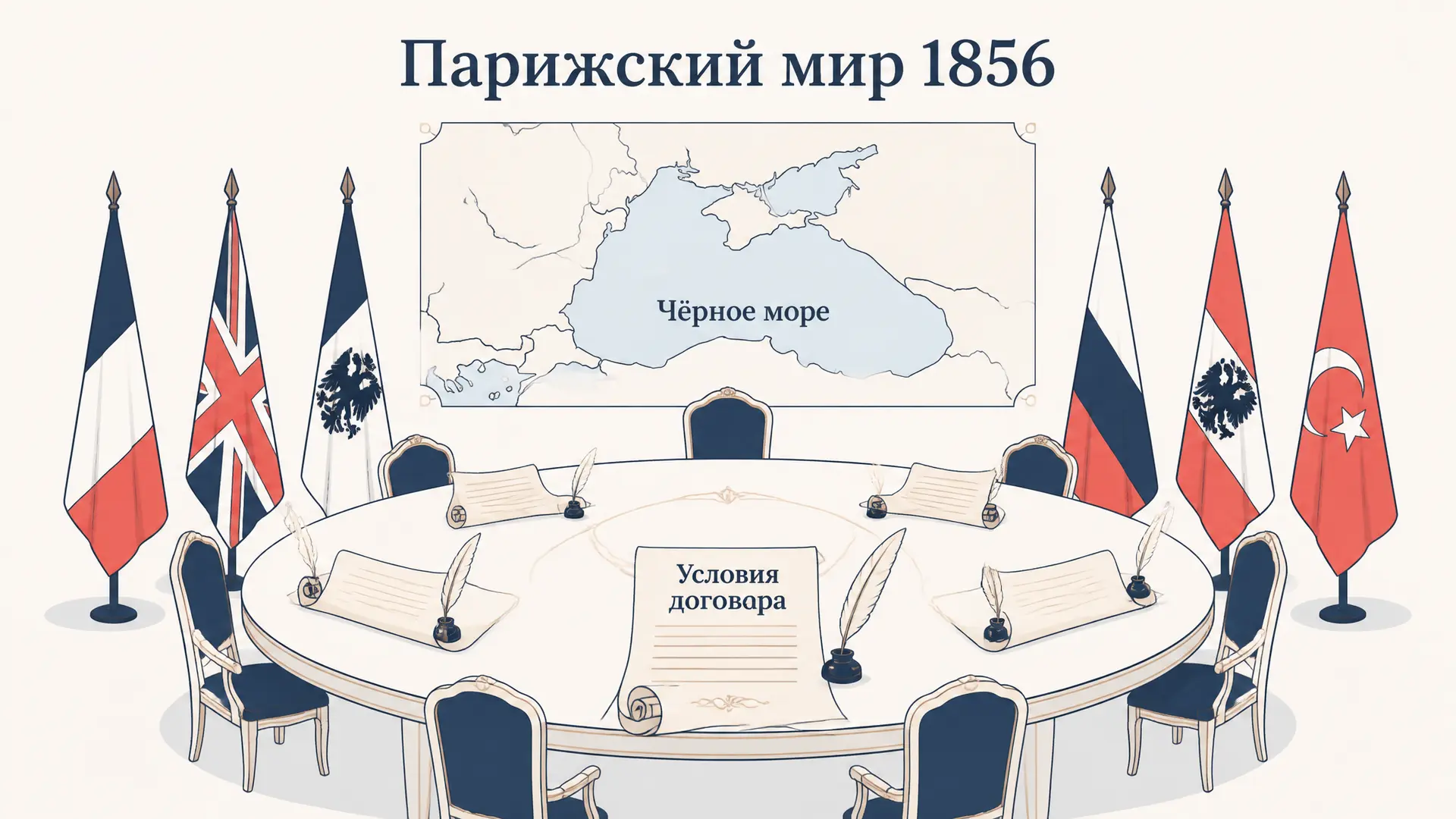 Парижский мир 1856: условия и последствия для России
