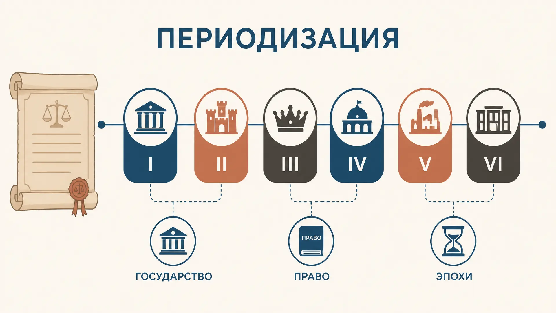 Периодизация истории государства и права: схемы
