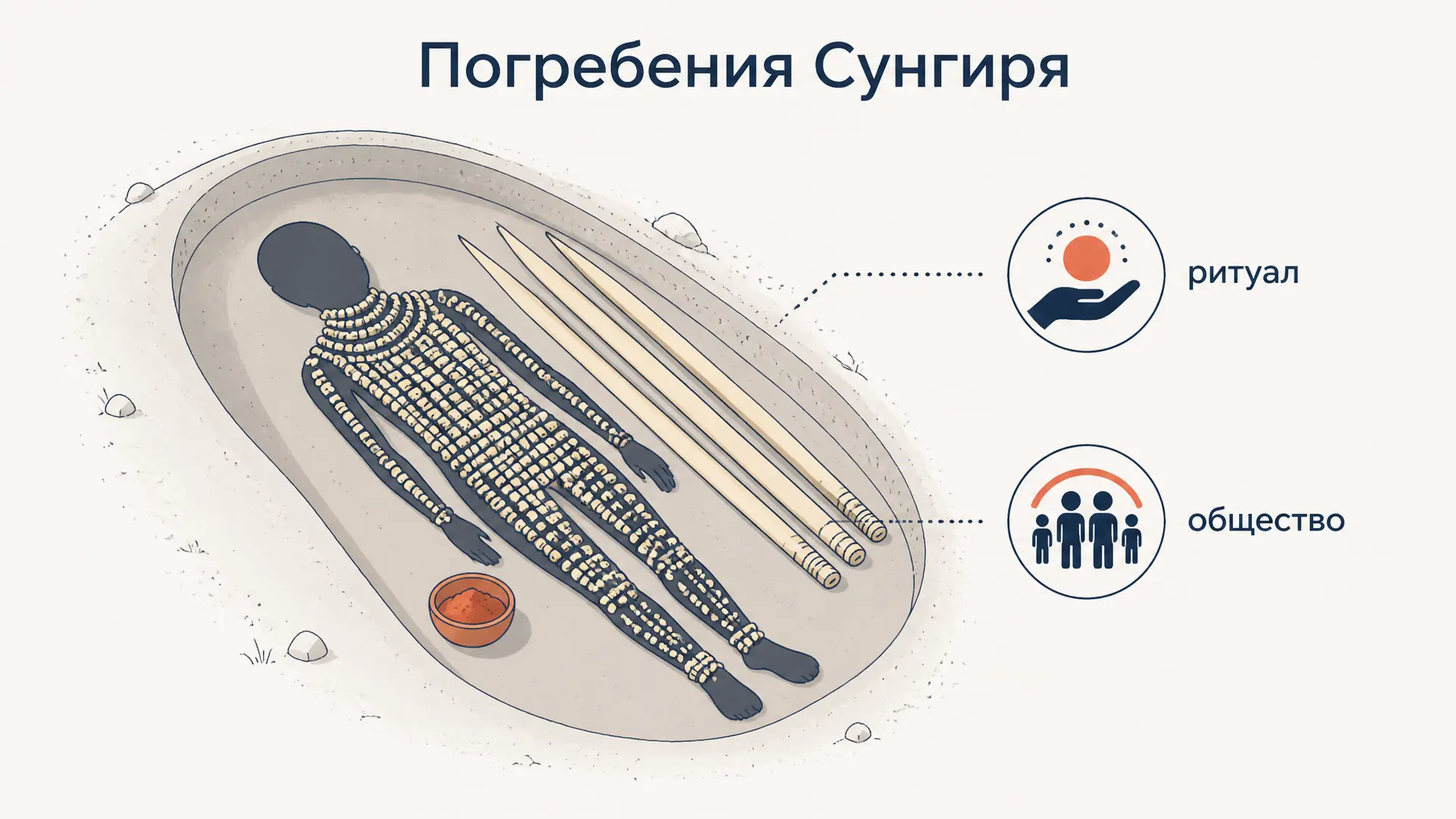 Погребения Сунгиря: ритуал и общество