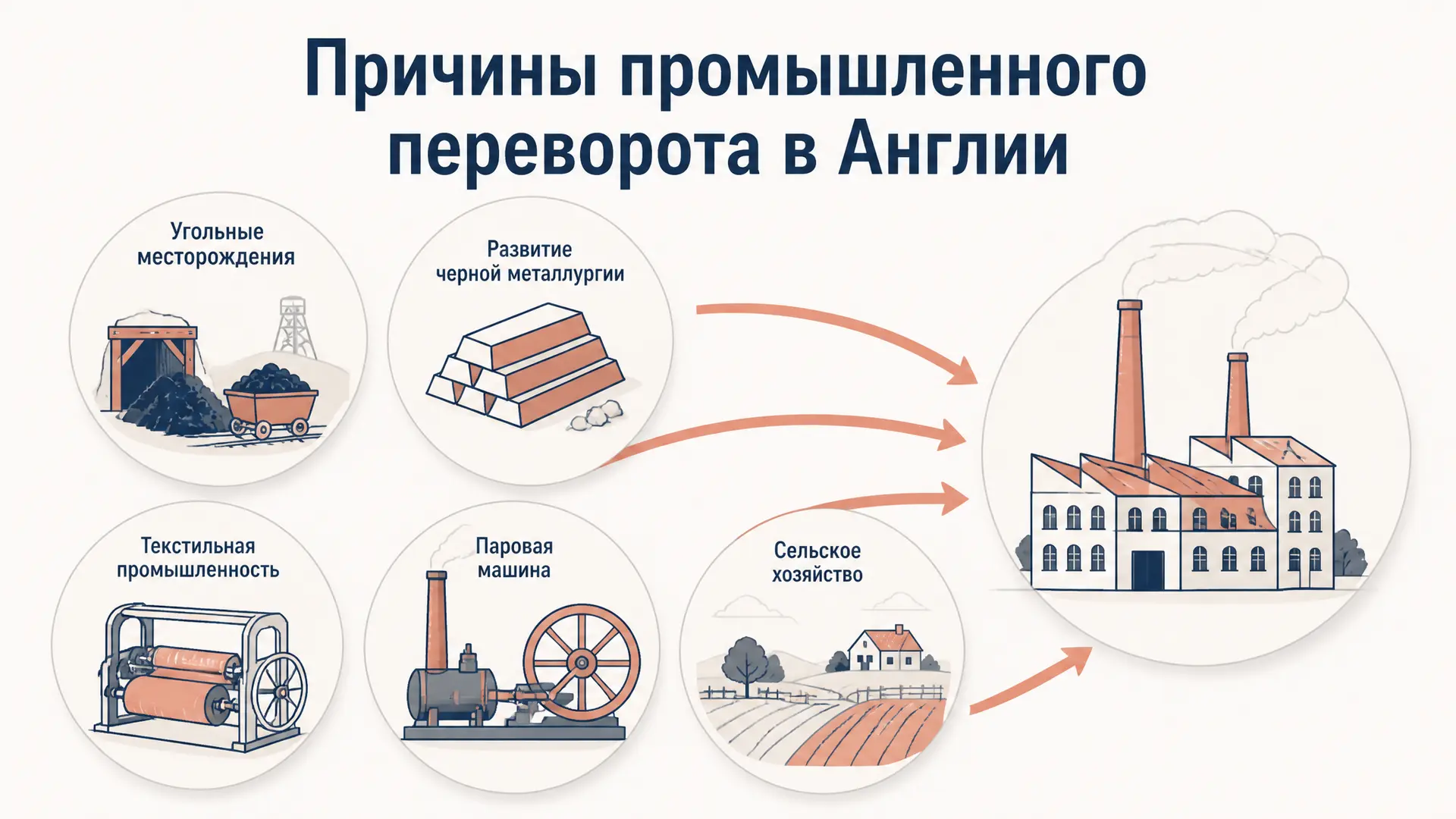 Причины промышленного переворота в Англии