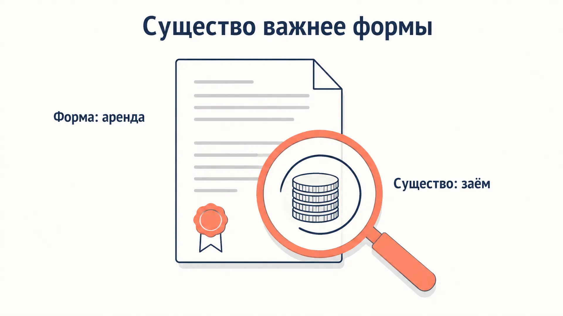 Приоритет существа над формой: учёт, налоги, сделки