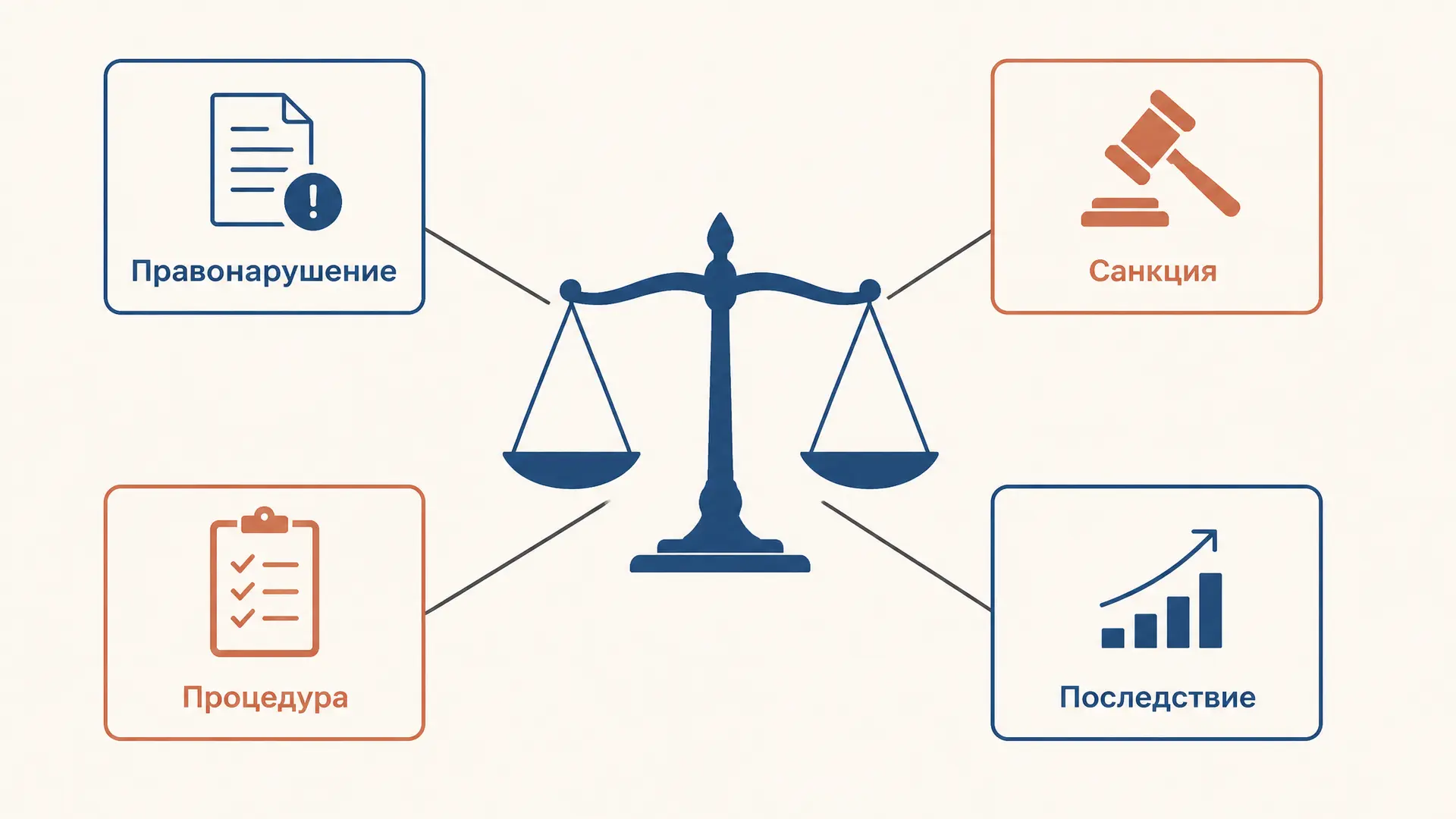 Признаки юридической ответственности: понятие и виды