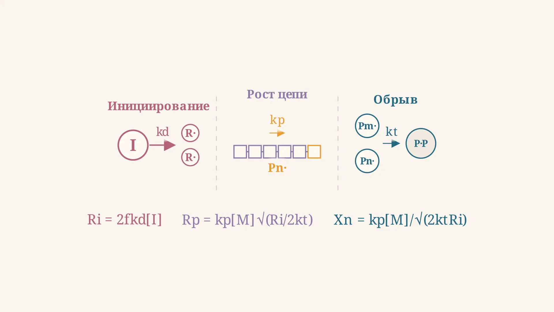 Радикальная полимеризация: механизм и кинетика