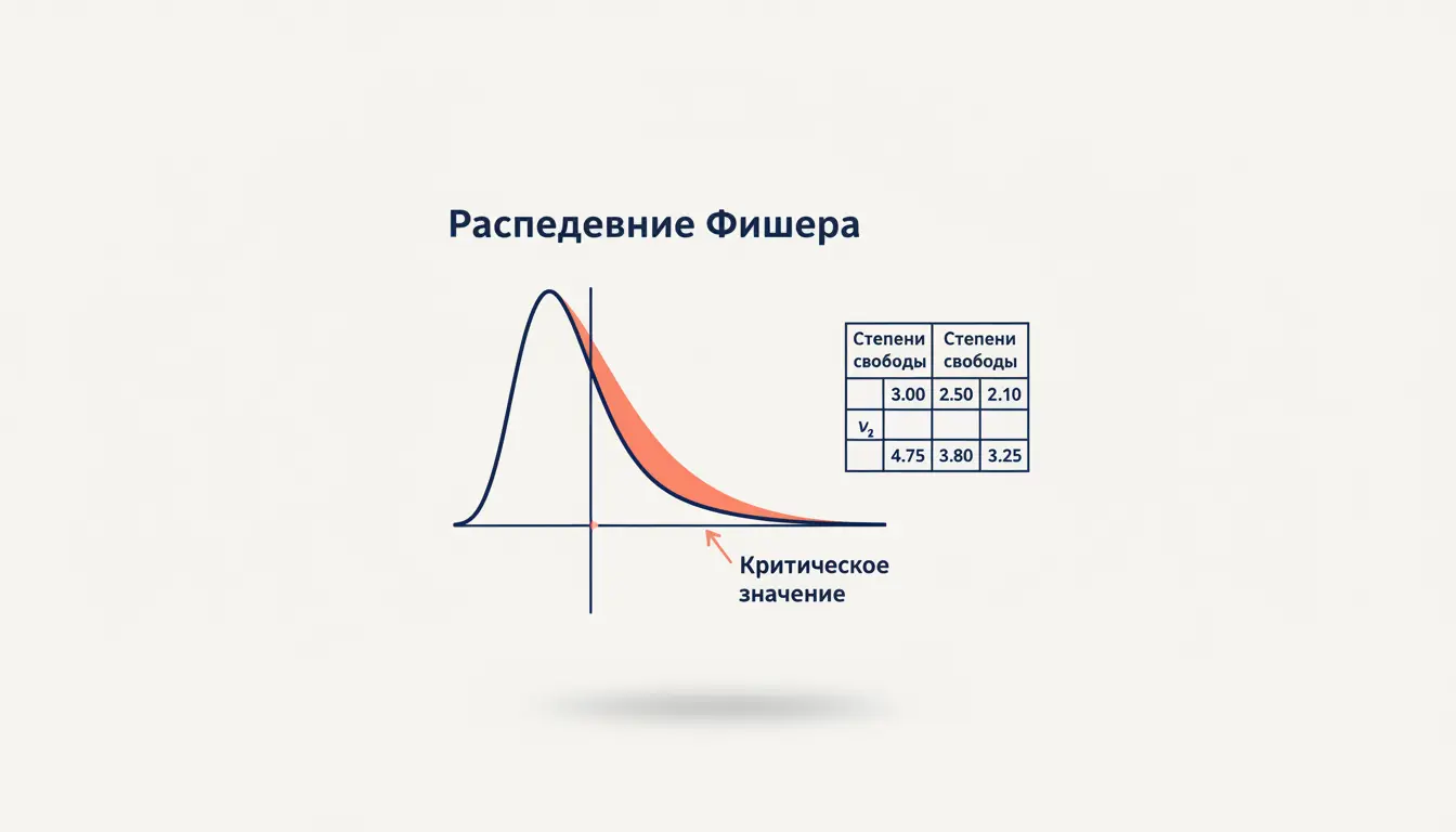 Распределение Фишера: критические значения и F-квантили