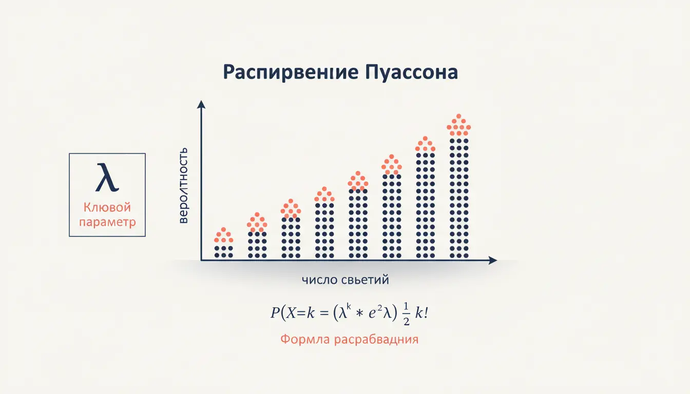 Распределение Пуассона: свойства, формула и моменты