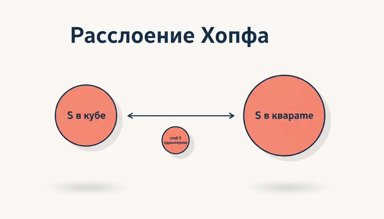 Расслоение Хопфа: S^3 → S^2 со слоем S^1