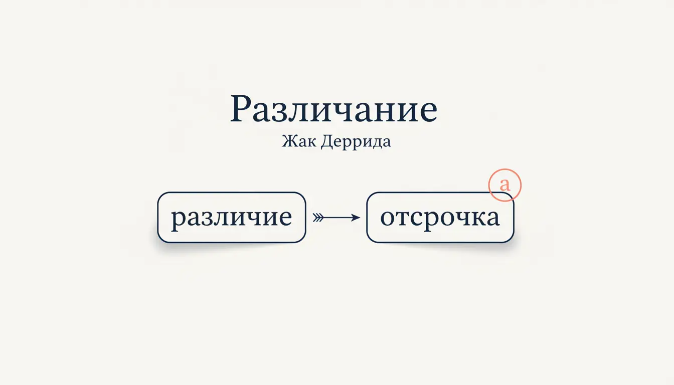 Различание Дерриды: différance и деконструкция смысла