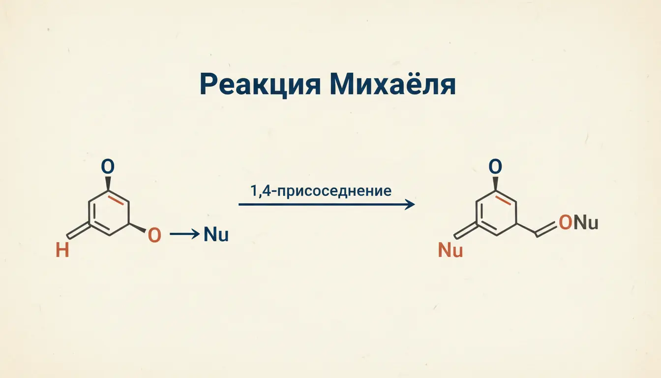 Реакция Михаэля: 1,4-присоединение к енонам и его механизм