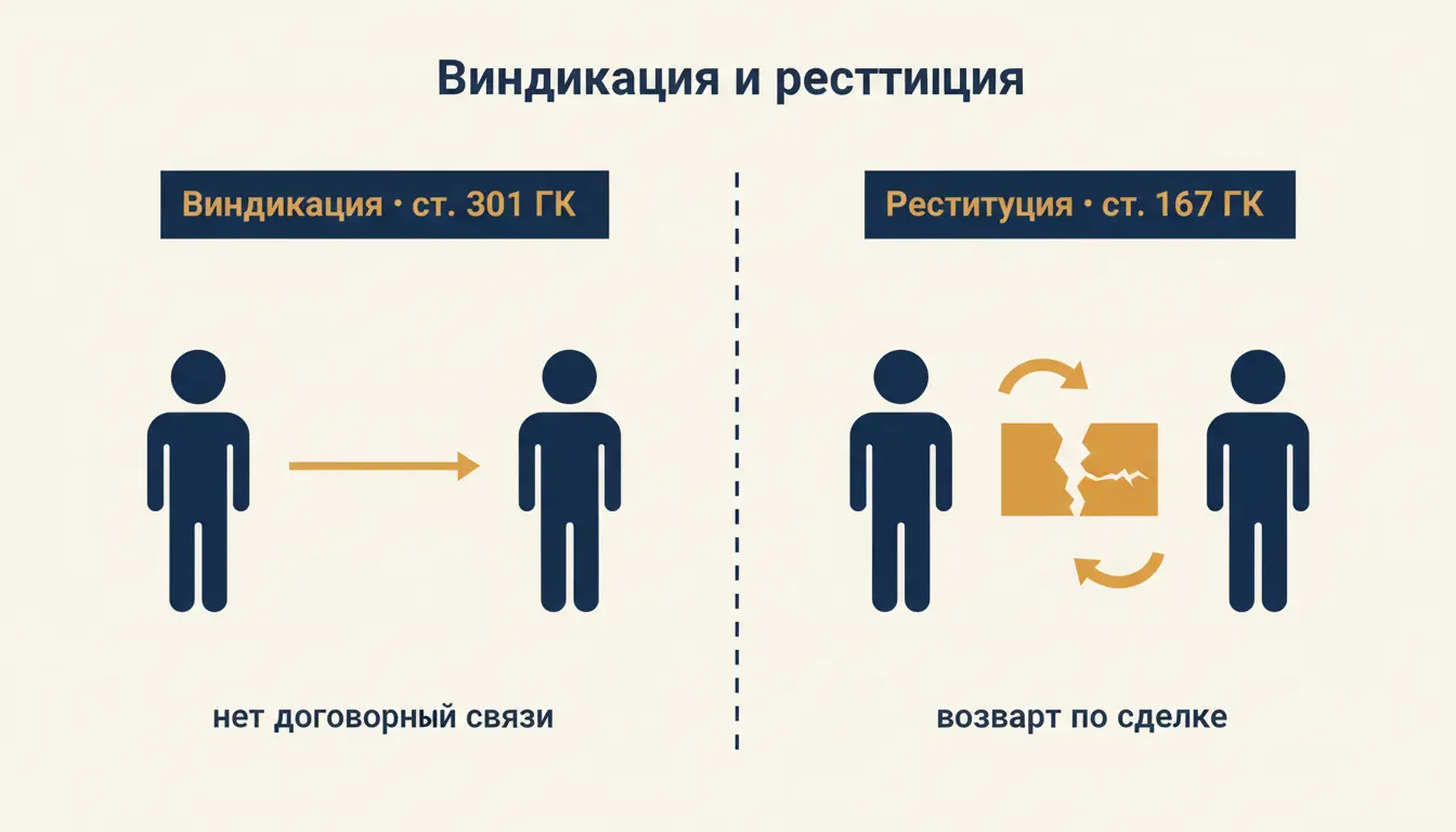 Реституционный и виндикационный иск: в чём разница