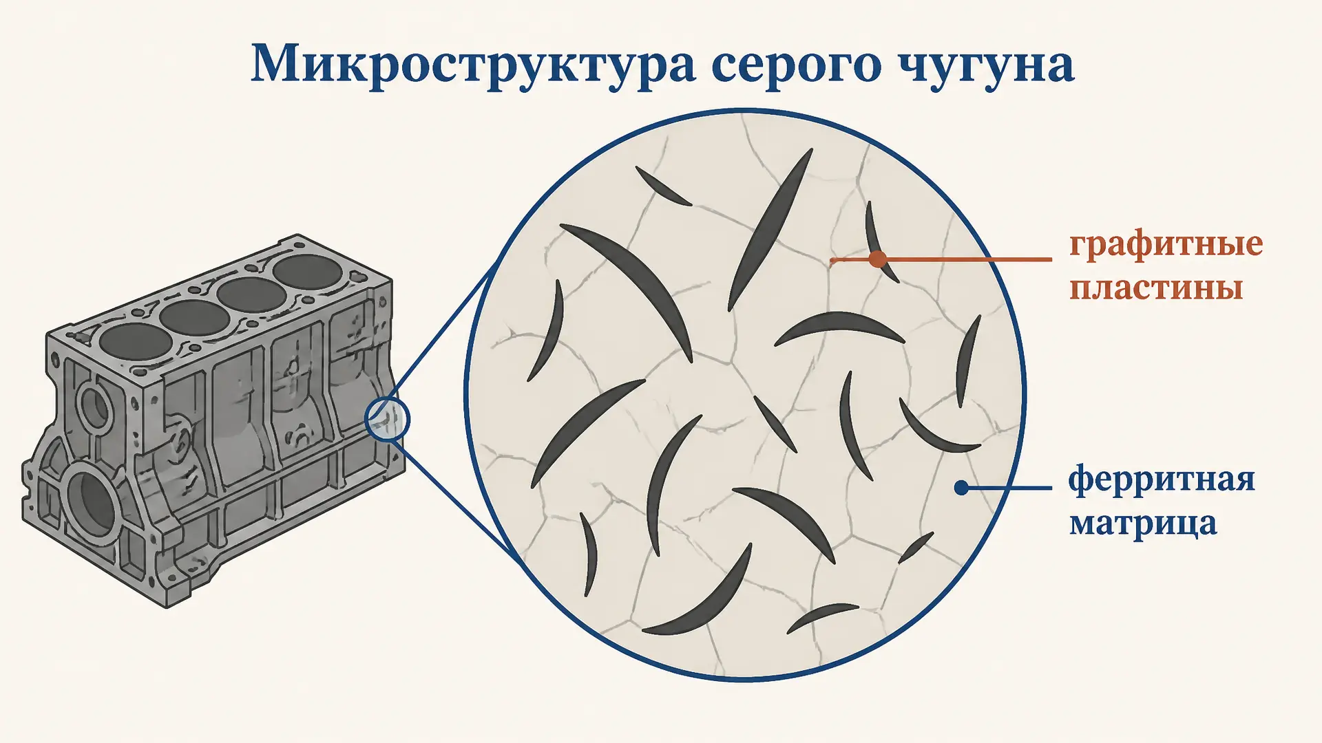 Серый чугун: структура и свойства простыми словами