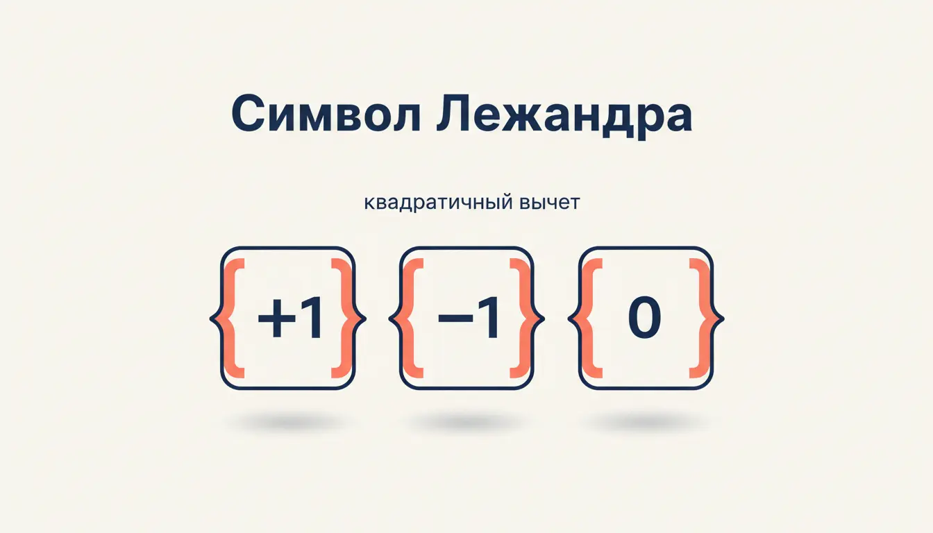 Символ Лежандра: квадратичные вычеты по простому модулю