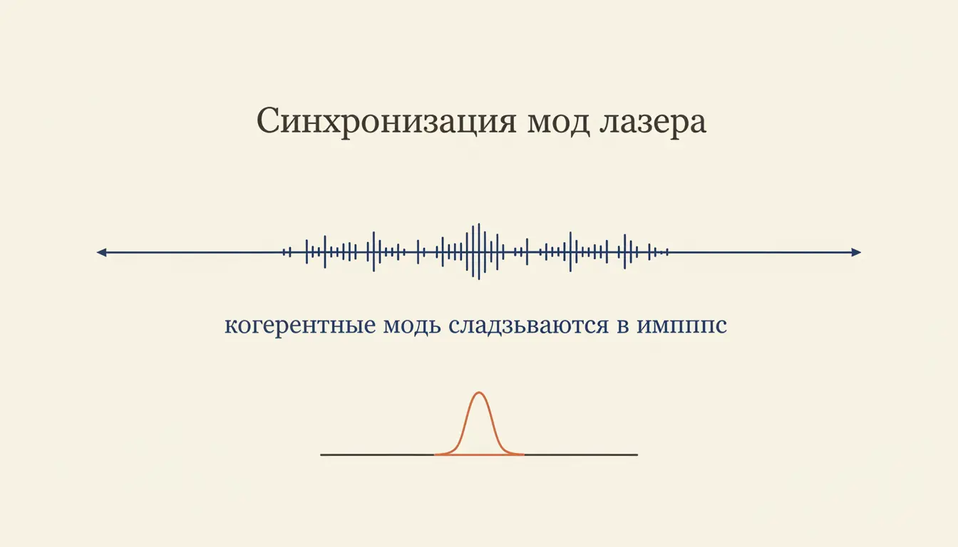 Синхронизация мод лазера: как получают фемтосекунды