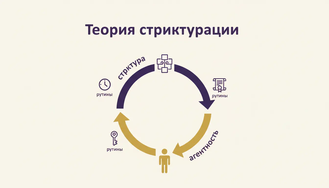 Теория структурации Гидденса: структура и действие