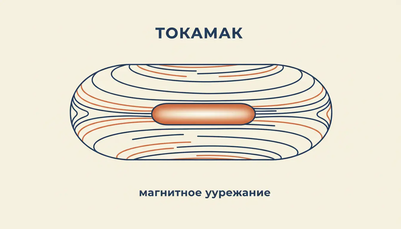 Токамак: магнитное удержание плазмы