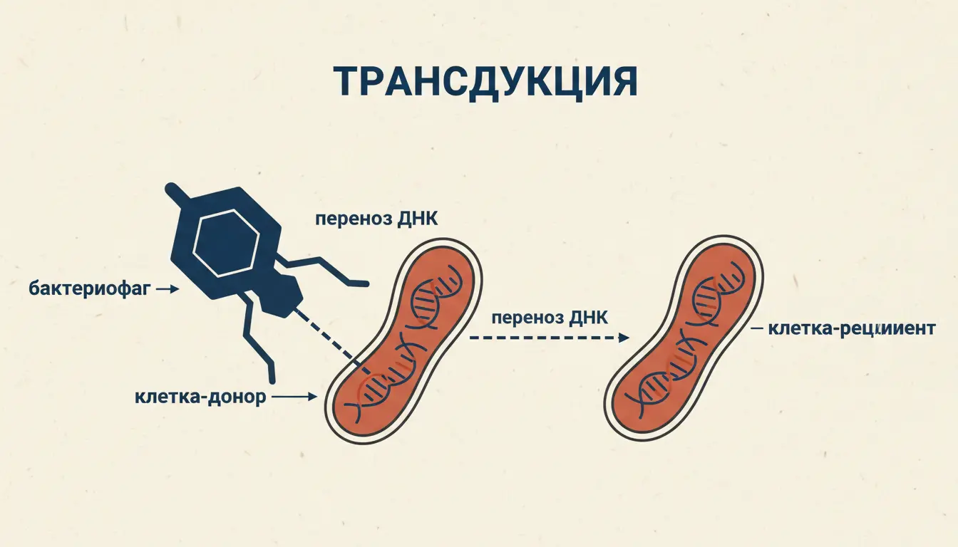 Трансдукция бактерий бактериофагом: механизм переноса генов