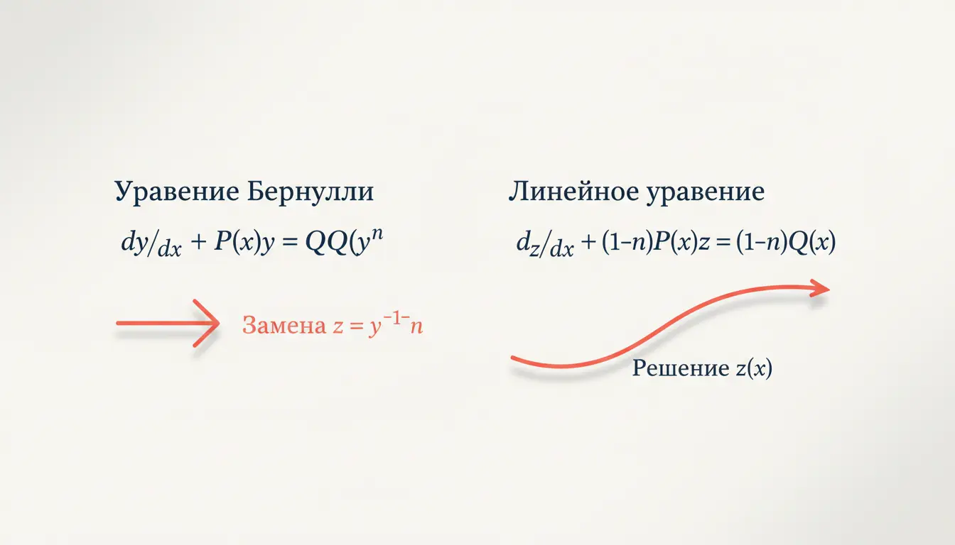 Уравнение Бернулли первого порядка: решение
