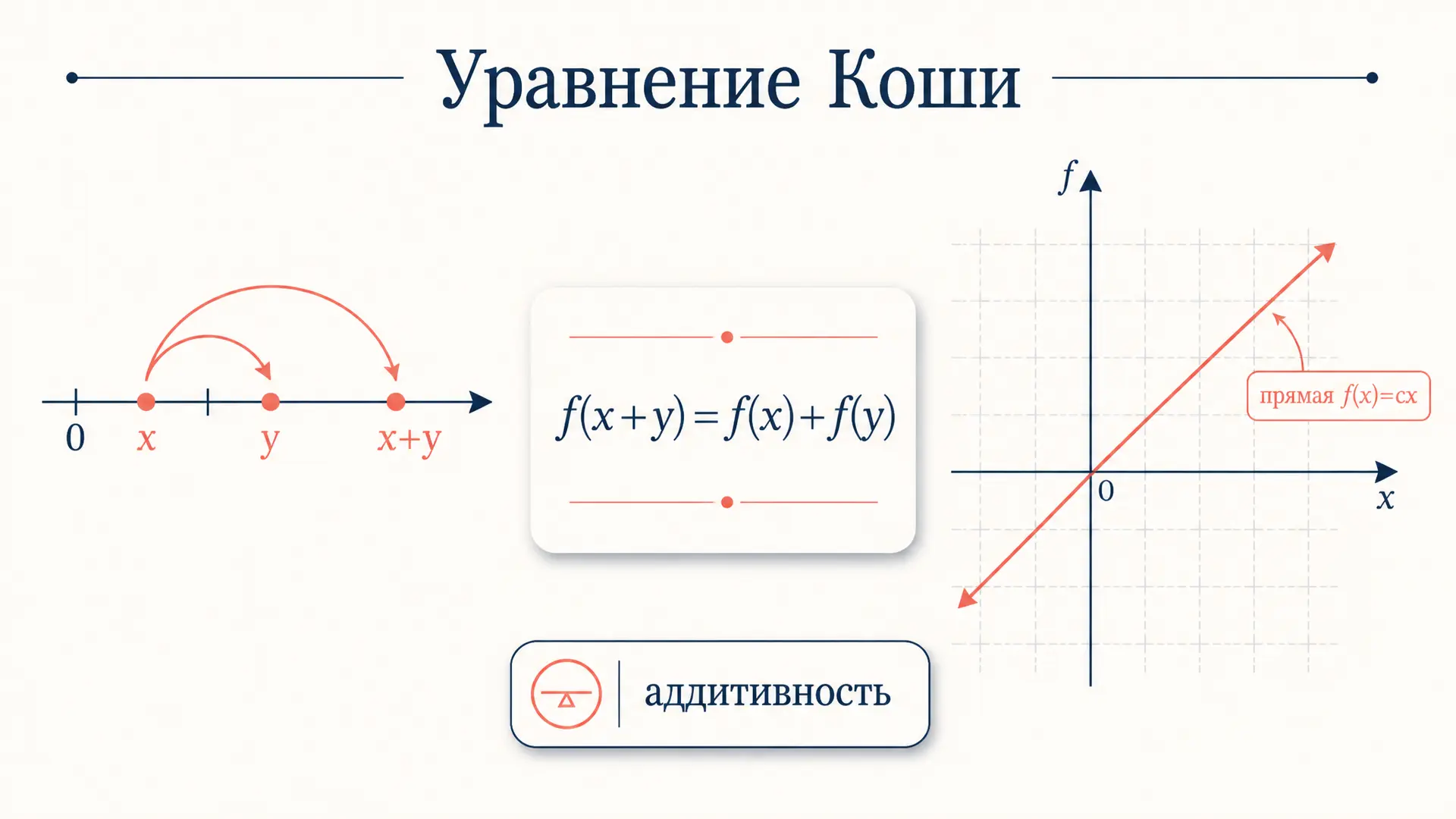 Уравнение Коши функциональное: решения и метод вывода