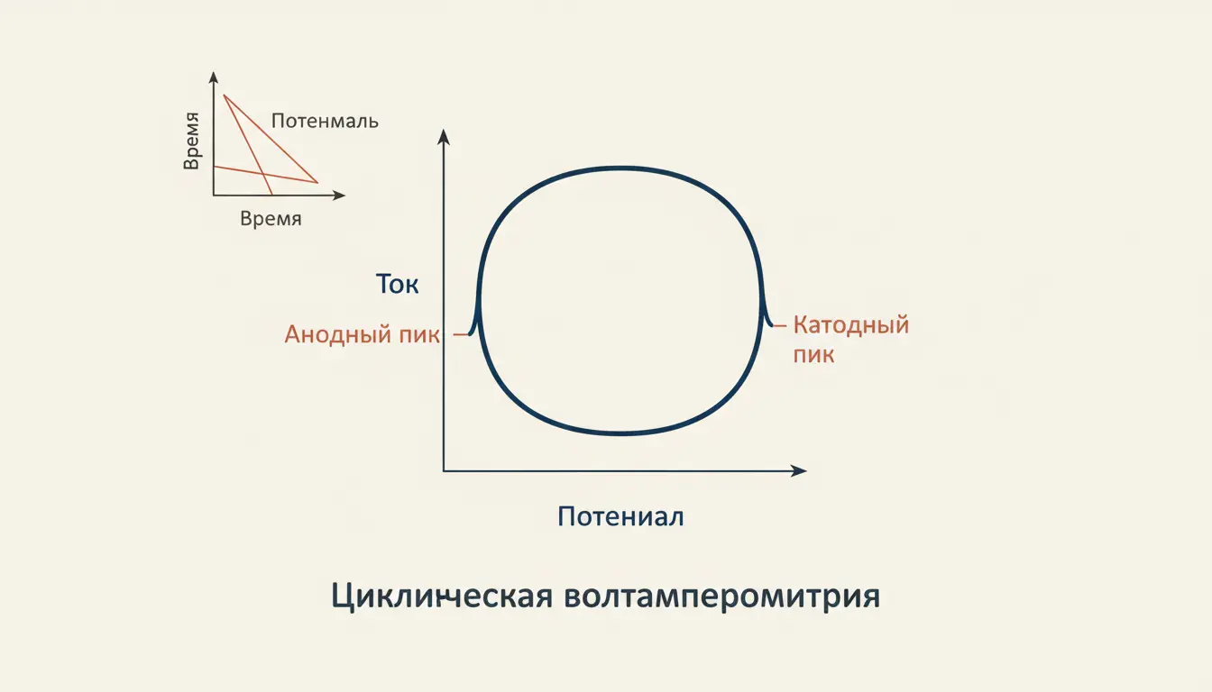 Вольтамперометрия циклическая: как читать ЦВА-кривую
