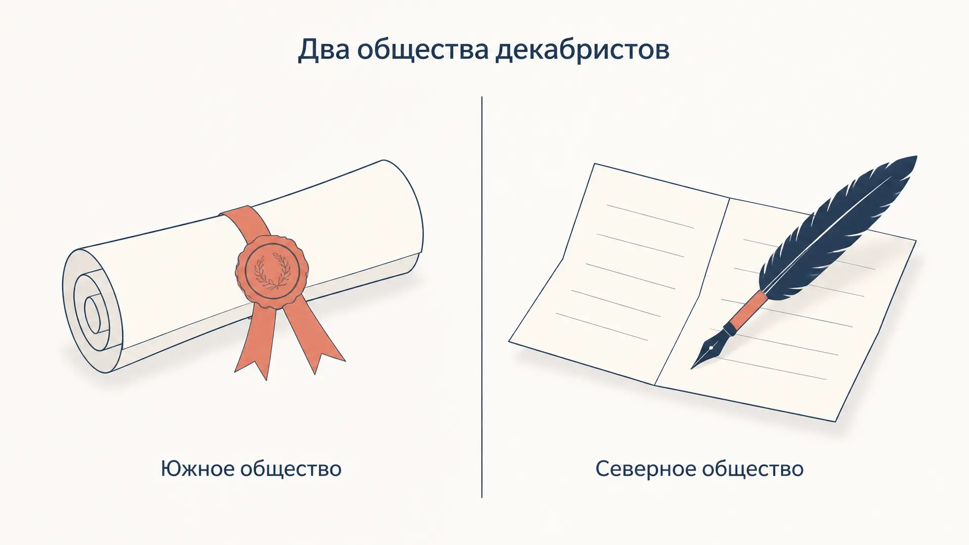 Южное и северное общества: сравнение и различия