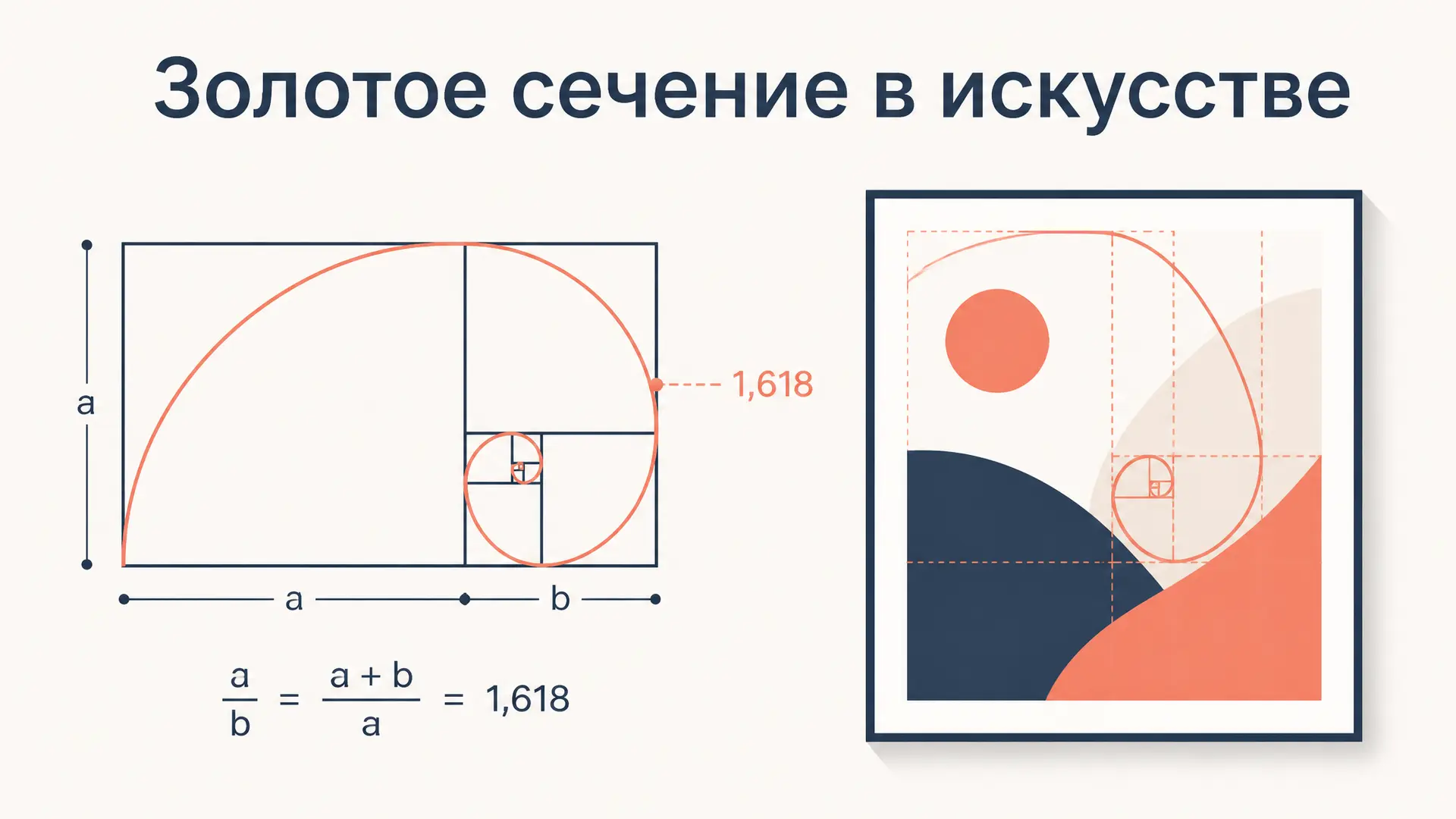Золотое сечение в искусстве: число 1,618 и мифы