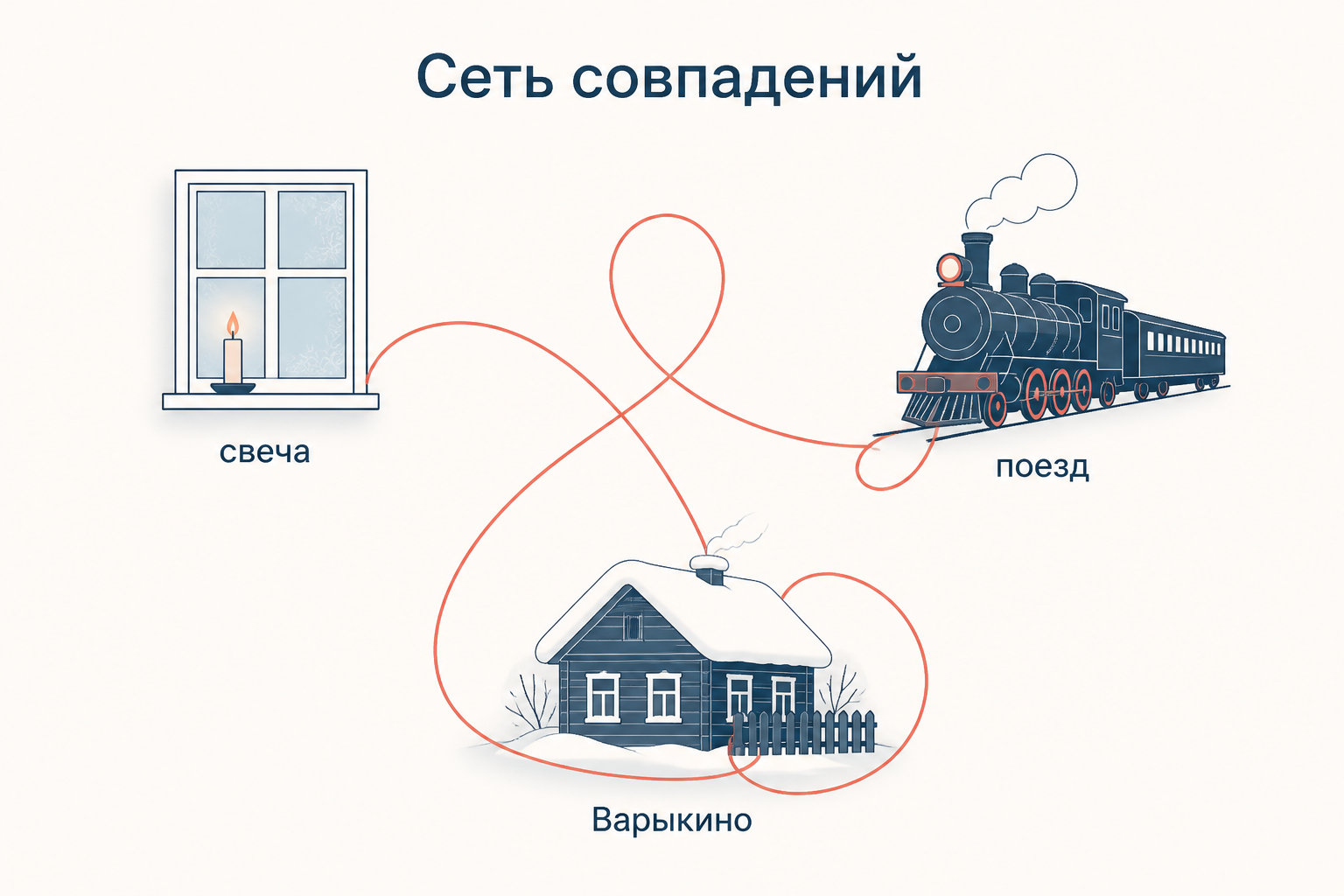 Сеть совпадений: свеча в окне, поезд и дом в Варыкине связаны одной нитью судьбы