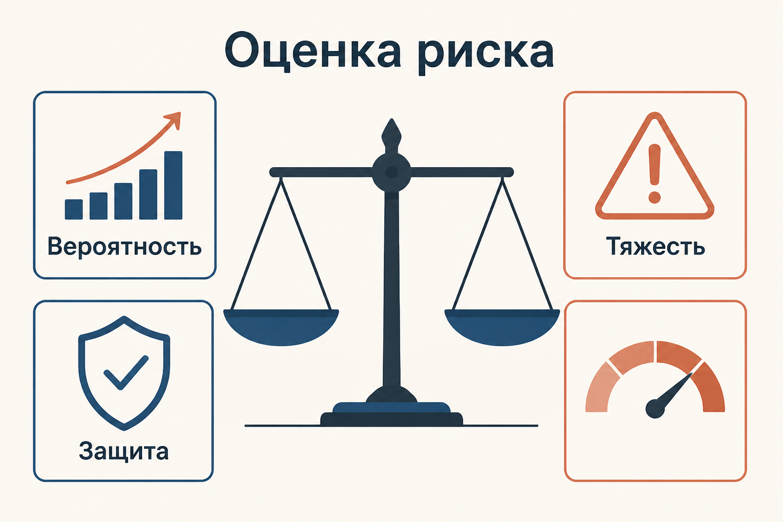 Матрица решения: риск, меры защиты, ожидаемая польза и независимое решение