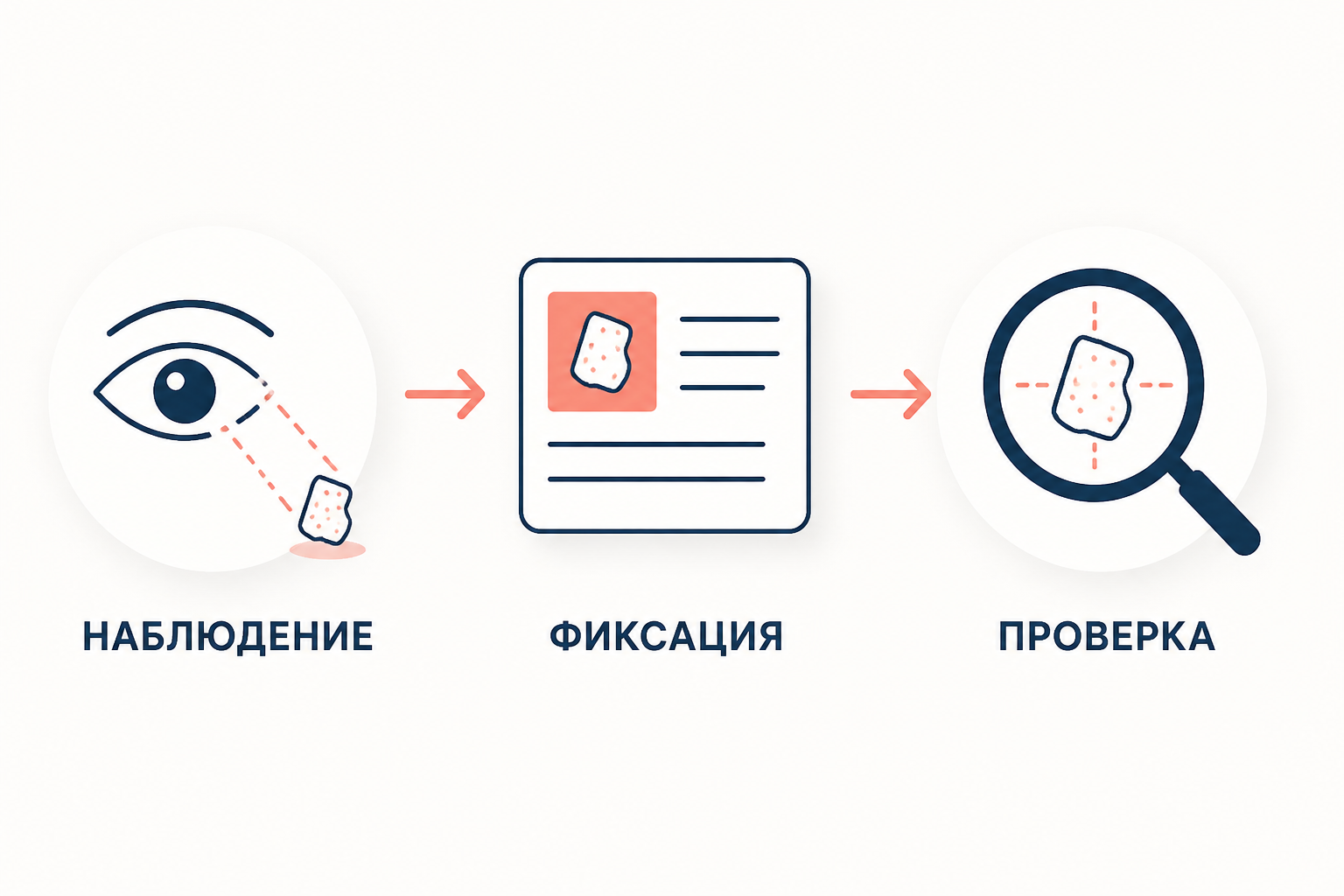 Схема рождения криминалистики: следователь соединяет наблюдение, фиксацию и проверку