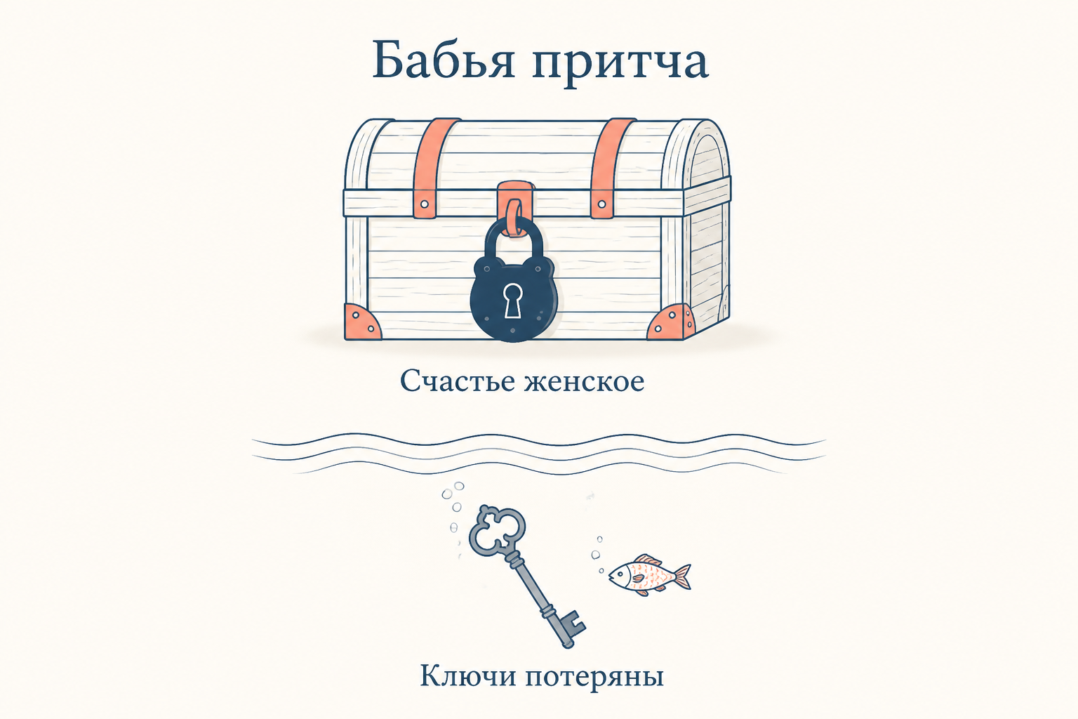 Бабья притча о ключах от счастья женского, потерянных у Бога самого