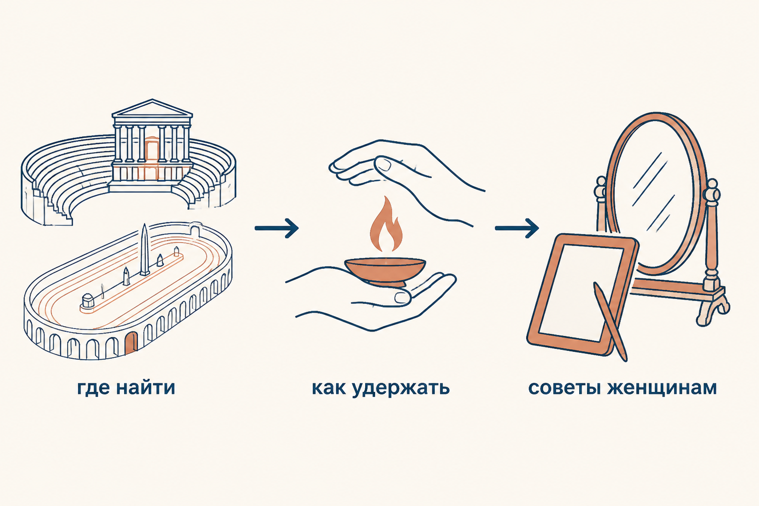 Три части поэмы: где найти, как удержать и советы женщинам