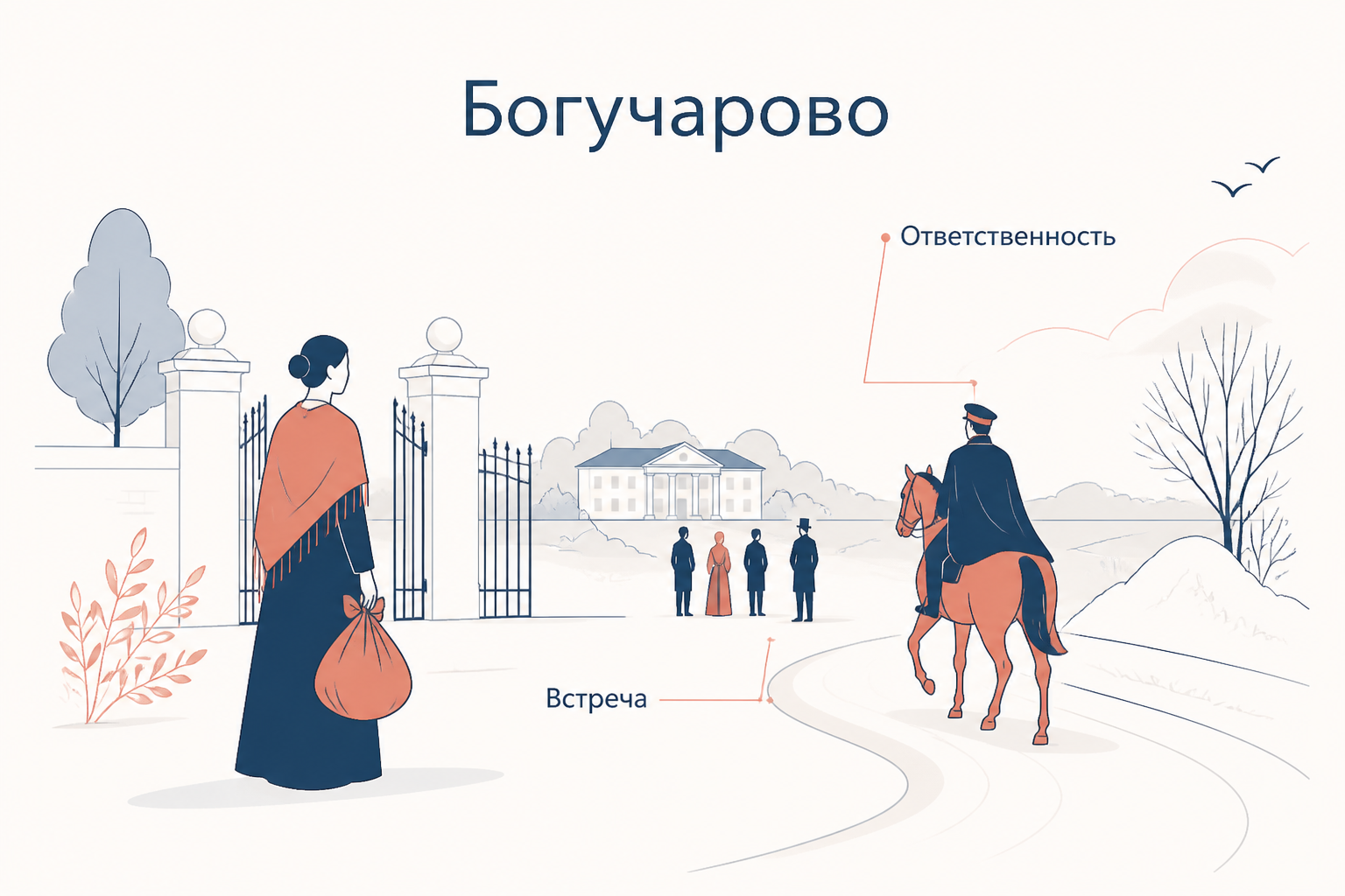 Богучарово: Марья Болконская сохраняет сострадание и ответственность во время крестьянского бунта