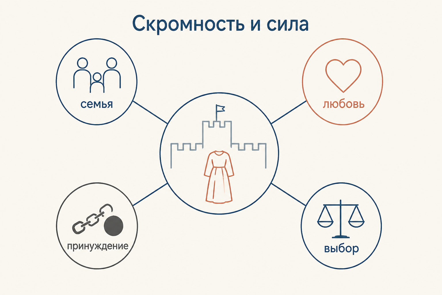 Маша Миронова в домашнем пространстве Белогорской крепости: скромная дочь коменданта сохраняет спокойствие и достоинство