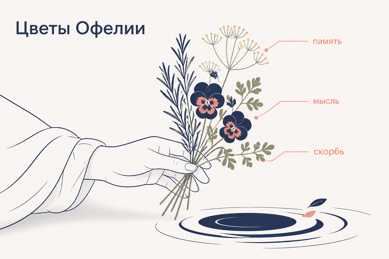 Цветы Офелии: растения превращают личную боль в язык памяти и скорби