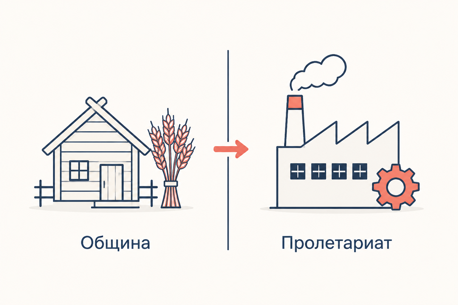Спор о субъекте революции: крестьянская община против промышленного пролетариата