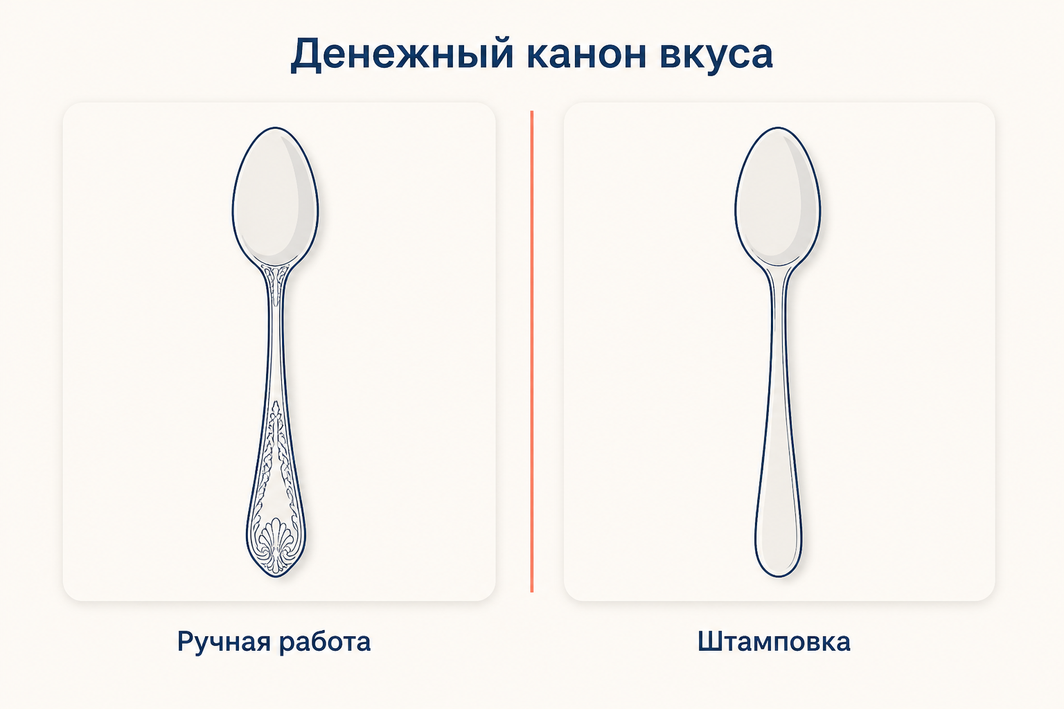 Ложка ручной работы и штампованная: одинаковая функция, разная цена престижа