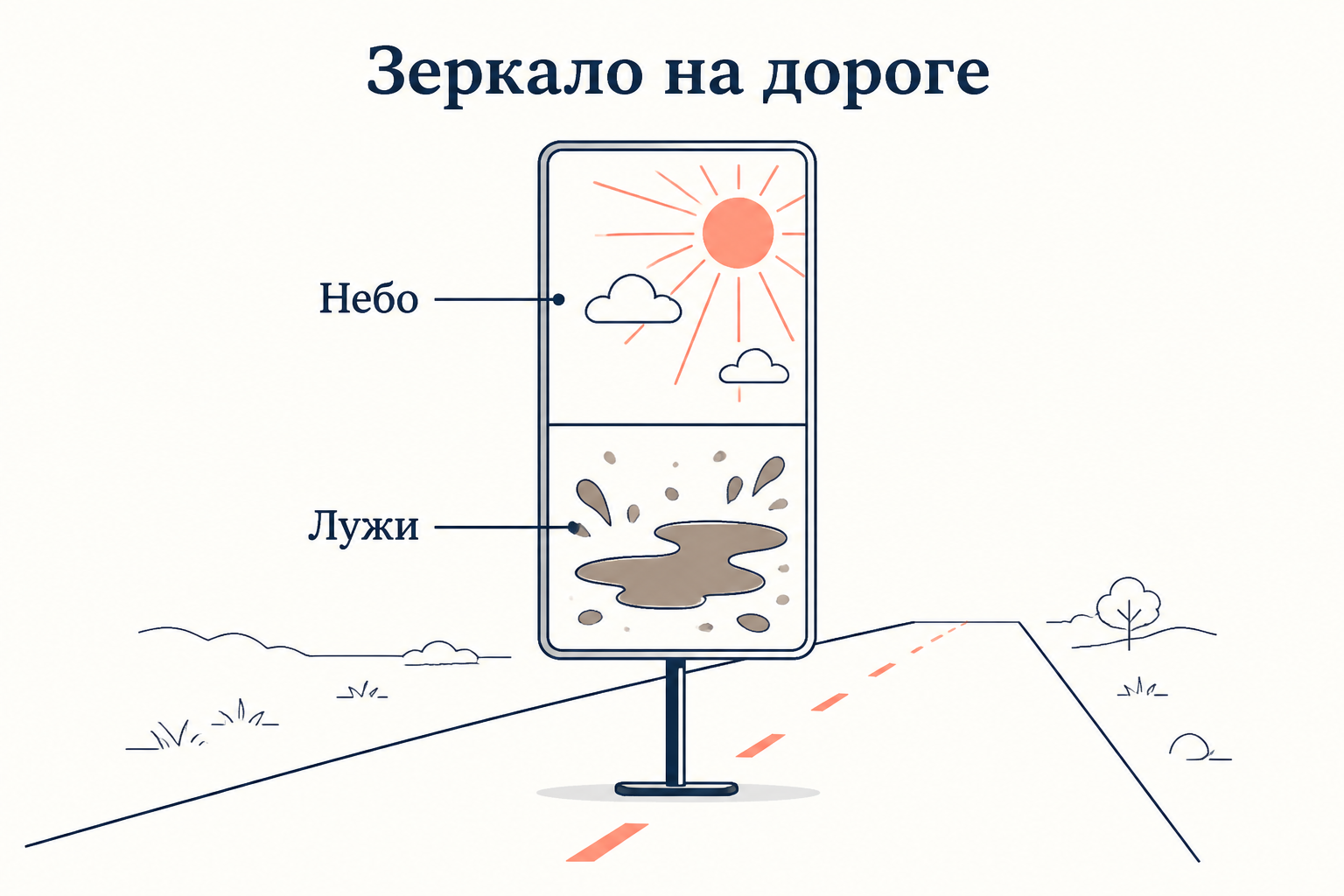 Метафора Стендаля: зеркало на длинной дороге отражает и небо с облаками, и грязные лужи, показывая полноту картины мира в реализме