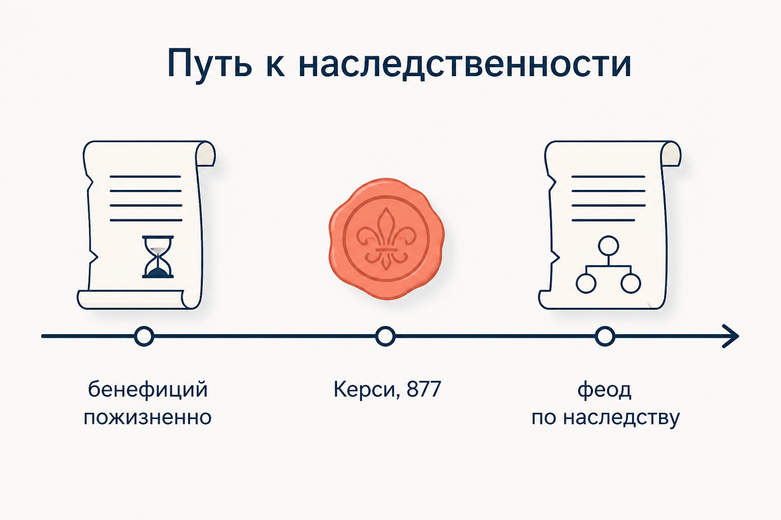 Путь к наследственности: пожизненный бенефиций, Керсийский капитулярий 877 года, наследственный феод