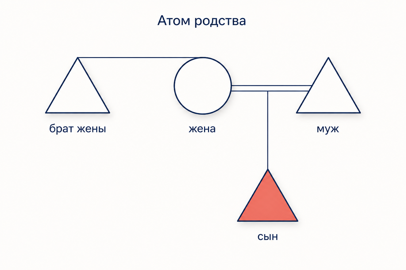 Атом родства: муж, жена, брат жены и сын как минимальная единица системы