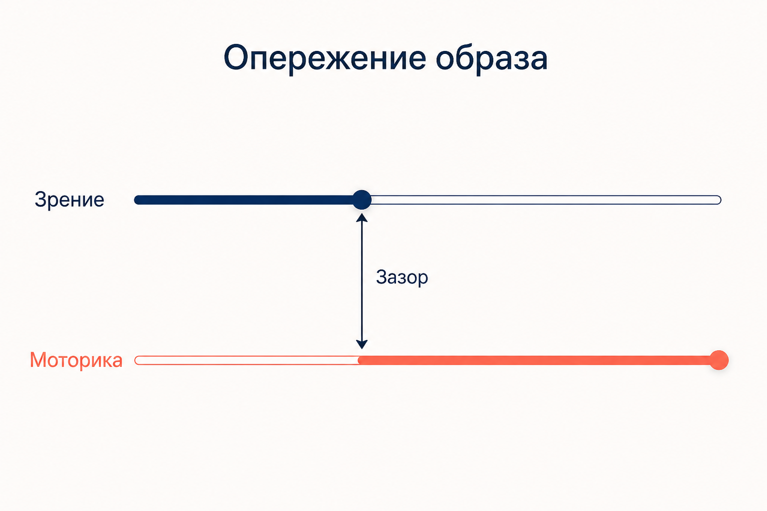 Зрение созревает раньше моторики: образ опережает возможности тела