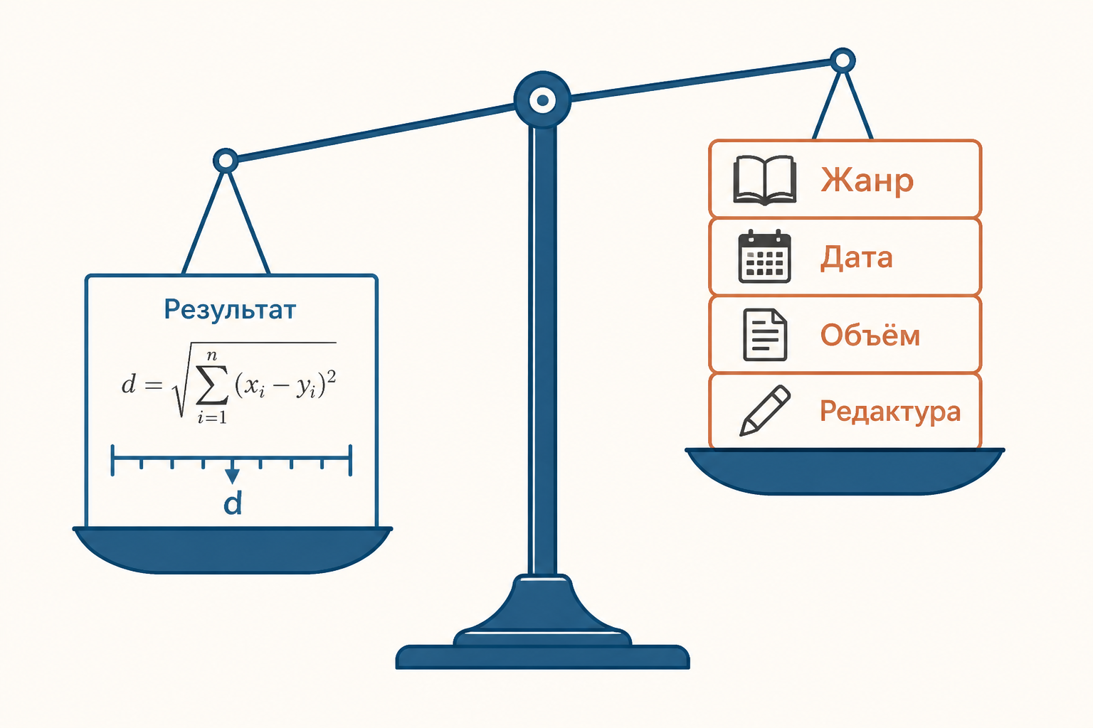При интерпретации результата нужно учитывать жанр, дату, объём и редакторскую обработку