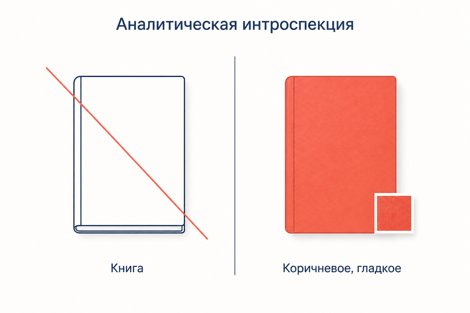 Ошибка стимула: назвать предмет нельзя, описывать нужно ощущения - цвет, фактуру, форму