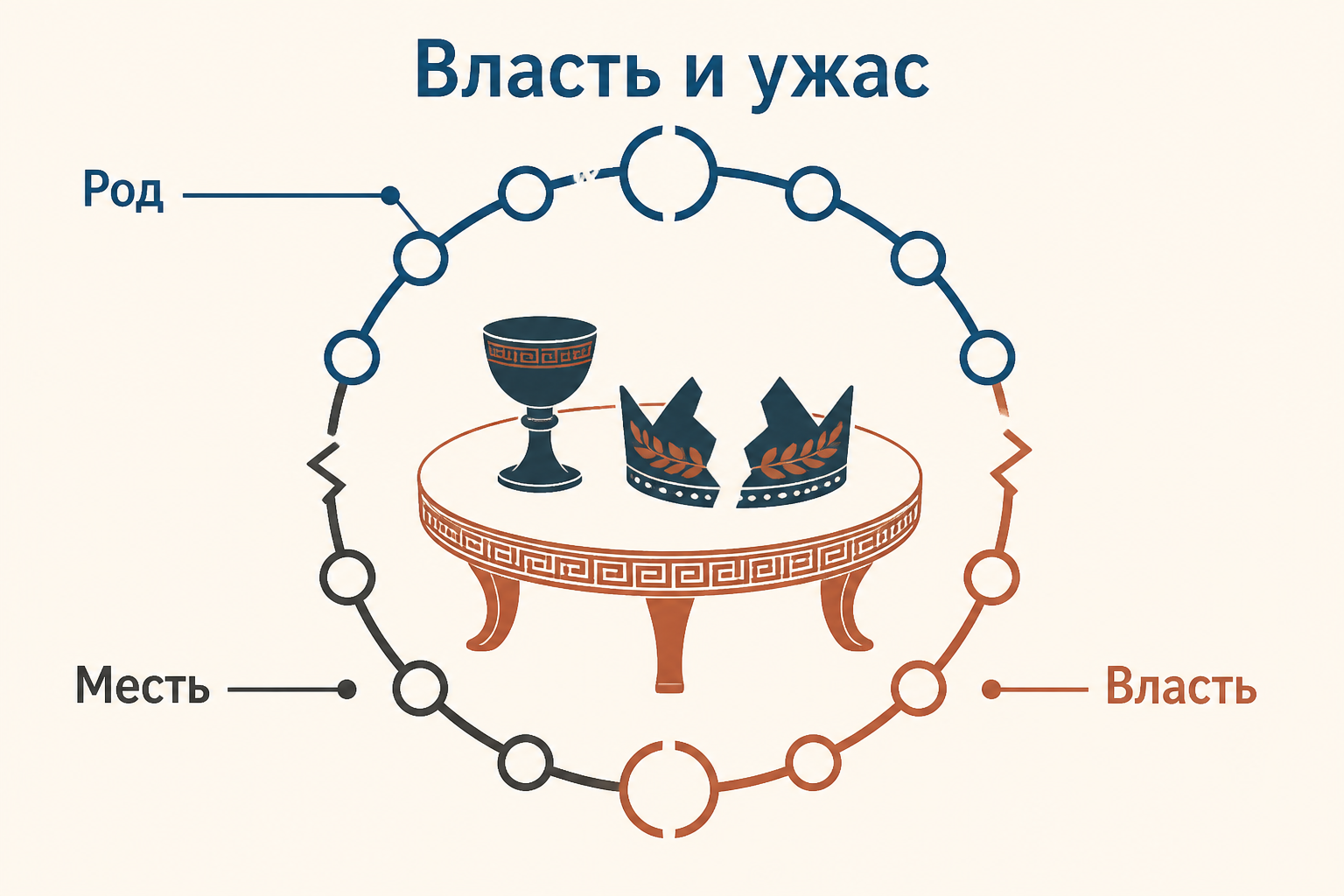 Символическая чаша «Фиеста» и расколотая царская корона: семейная месть как политический ужас