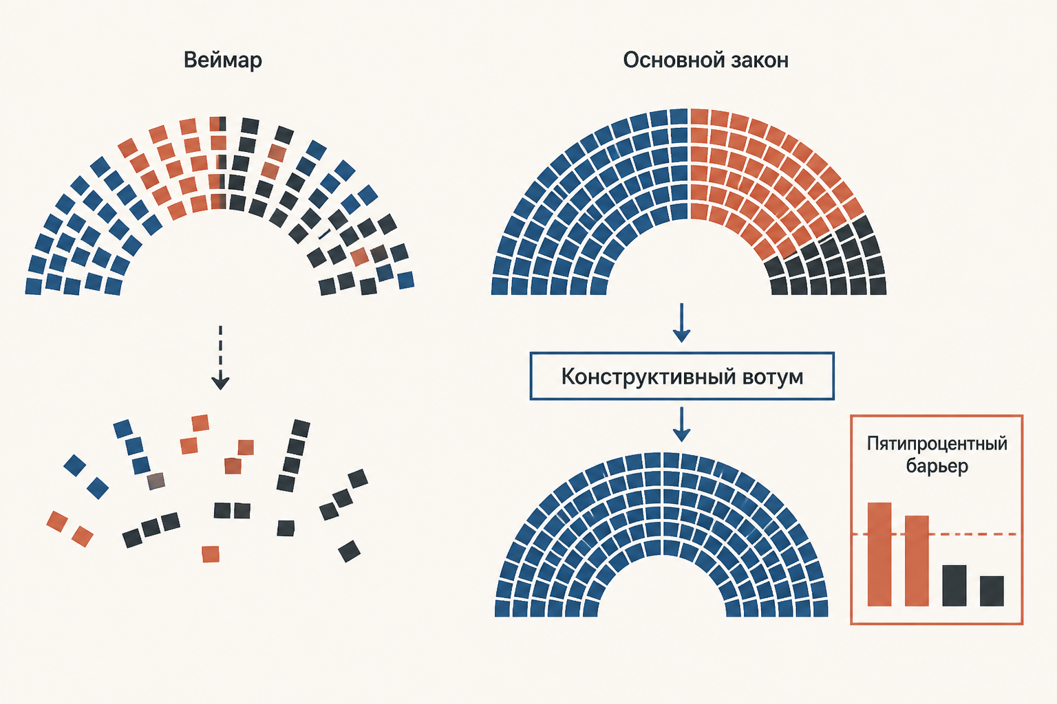 Сопоставление гарантий Веймара и Основного закона ФРГ